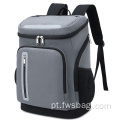 Mochila mais refrigerador Isolado à prova de vazamentos 32 latas bolsa refrigerador macia para almoço Picnic Fishing Caminhando Camping Park Beach